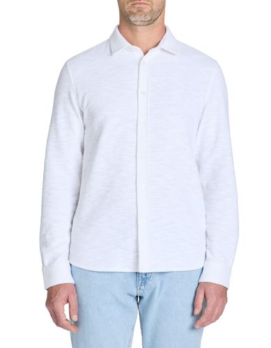 Chemise regular à bouclette coton mélangé - camaieu - Modalova