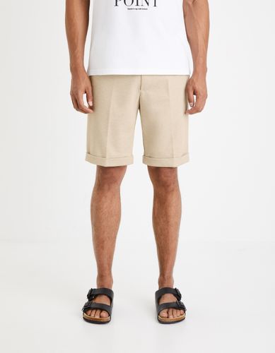Bermuda en maille 24h - beige clair - camaieu - Modalova