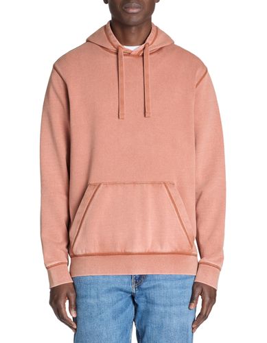 Sweat oversize capuche 100% coton - rouge - camaieu - Modalova