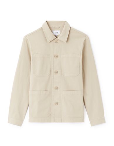 Veste col chemise - beige - camaieu - Modalova