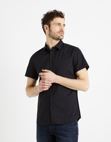 Chemisette slim en coton stretch - camaieu - Modalova