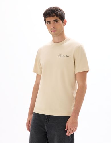 T-shirt boxy col rond 100% coton imprimé ville - camaieu - Modalova