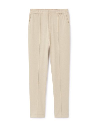 Pantalon straight stretch - beige - camaieu - Modalova