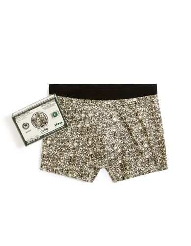 Coffret boxer dollar - vert - camaieu - Modalova