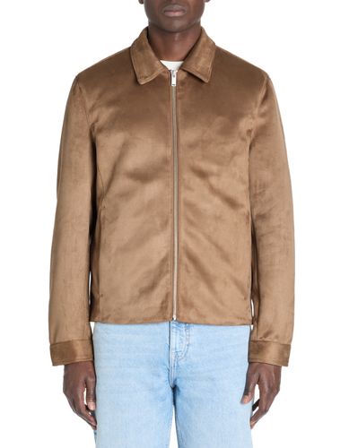 Veste col chemise - taupe - camaieu - Modalova