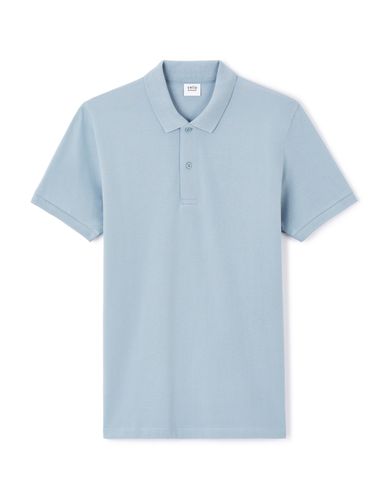 Polo piqué straight 100% coton - bleu - camaieu - Modalova