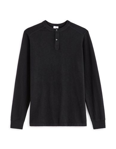 Pull col henley 100% coton - noir - camaieu - Modalova