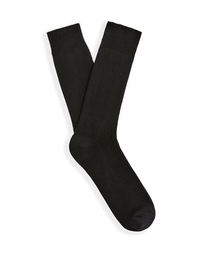 Chaussettes hautes coton - noir - camaieu - Modalova