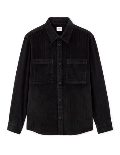 Chemise overshirt en velour - noir - camaieu - Modalova