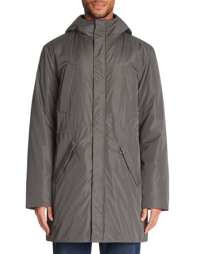 Parka longue à capuche - gris - camaieu - Modalova