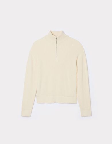 Pull col camionneur 100% coton - beige - camaieu - Modalova