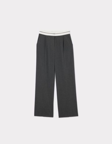 Pantalon large - gris anthracite - camaieu - Modalova