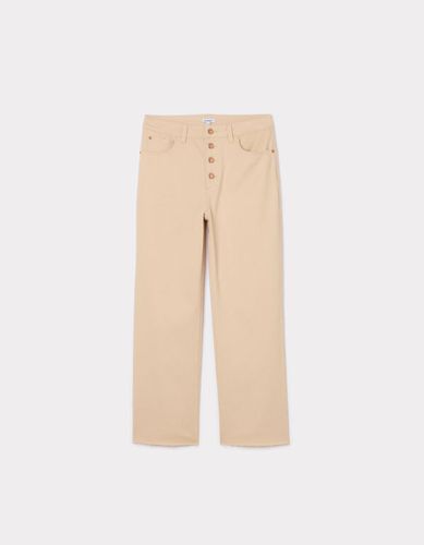 Pantalon droit avec 4 boutons - camaieu - Modalova