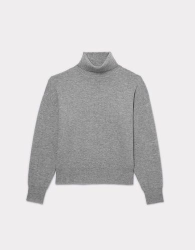 Pull col roulé en maille - gris - celio - Modalova