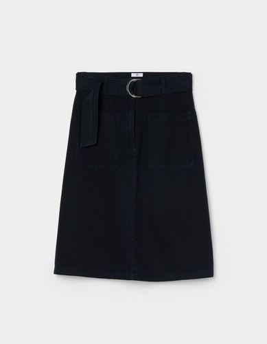 Jupe courte avec ceinture - marine - celio - Modalova