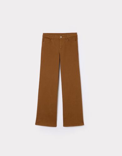 Pantalon large taille normale - caramel - camaieu - Modalova