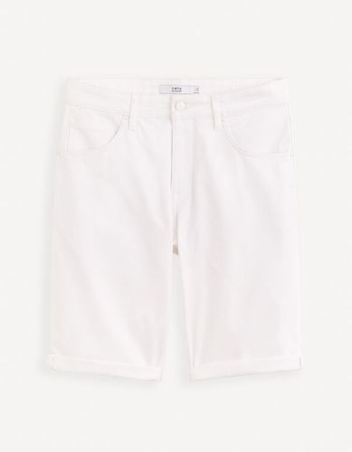 Bermuda 5 poches en coton stretch - celio - Modalova