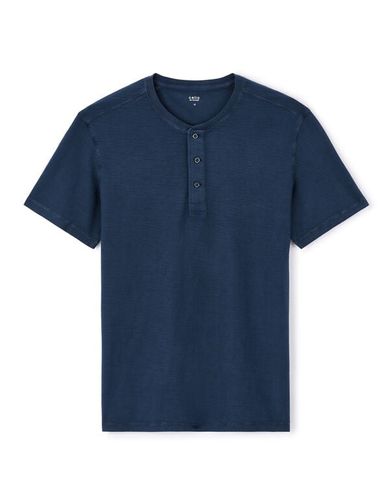 T-shirt col rond 100% coton - marine - celio - Modalova