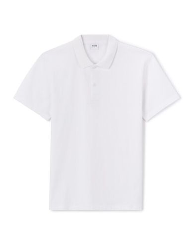 Polo straight en jersey de coton - camaieu - Modalova