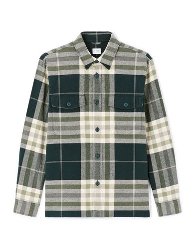 Surchemise overshirt à carreaux en coton - camaieu - Modalova