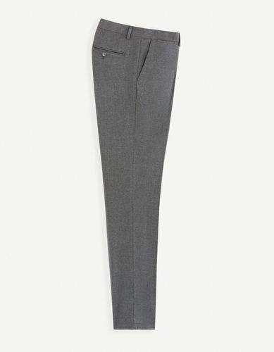 Pantalon de costume slim stretch - celio - Modalova