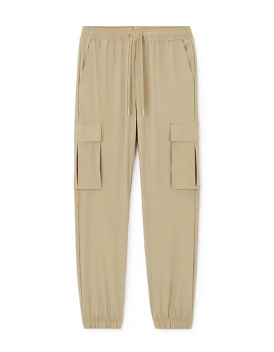 Pantalon cargo slim stretch - beige - camaieu - Modalova