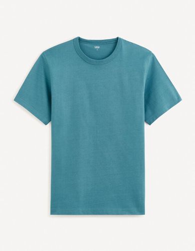 T-shirt boxy 100% coton - pétrole - celio - Modalova