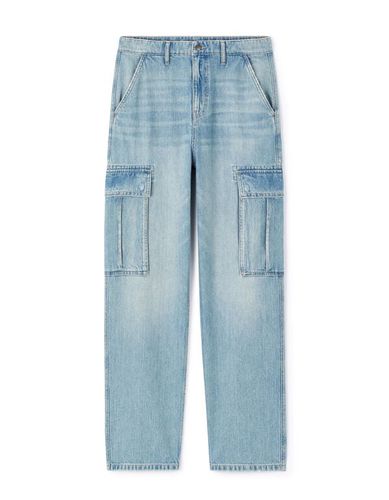 Jean baggy 100% coton C75 - bleu clair - celio - Modalova