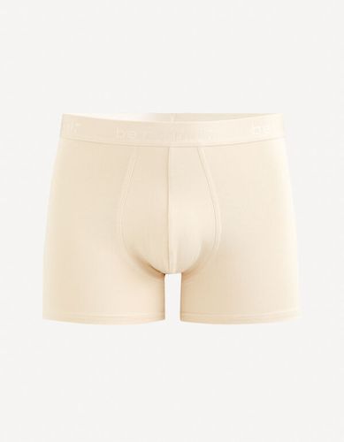 Boxer en coton stretch - taupe - celio - Modalova