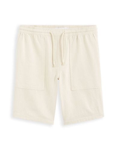 Bermuda jogging en coton - beige - celio - Modalova