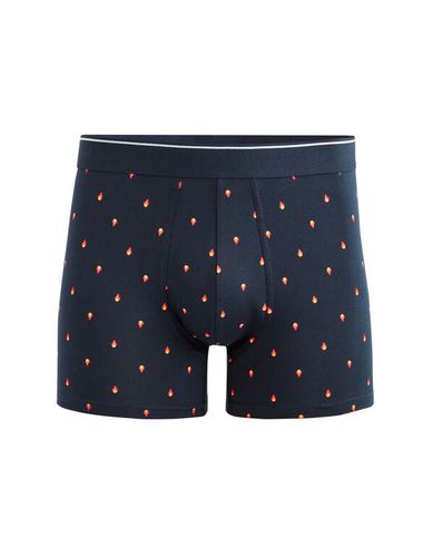 Boxer en coton stretch - marine - celio - Modalova