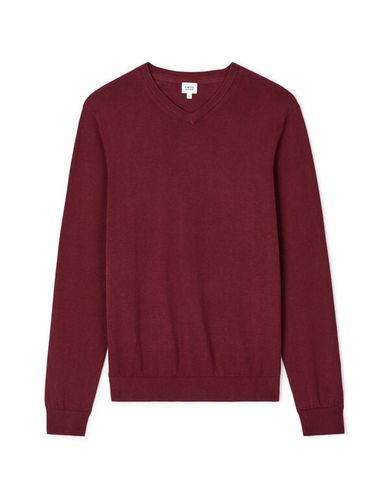 Pull col v 100% coton - bordeaux - celio - Modalova