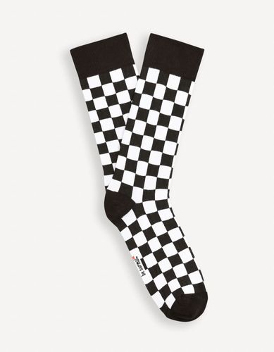 Chaussettes hautes coton - noir - celio - Modalova