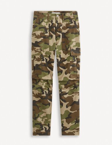 Pantalon cargo en coton - camouflage - celio - Modalova