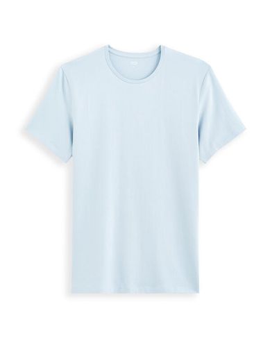 T-shirt slim col rond en coton stretch - celio - Modalova