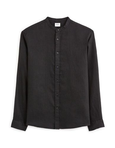 Chemise regular à col mao en lin - celio - Modalova