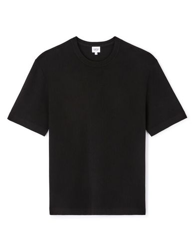 T-shirt col rond en tricot - noir - celio - Modalova