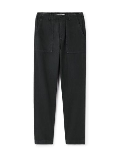 Pantalon chino charpentier straight - noir - camaieu - Modalova