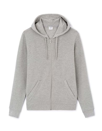 Sweat à capuche en coton mélangé - gris - celio - Modalova