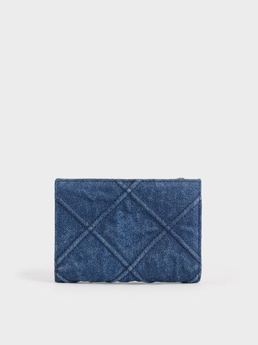 Charles & Keith - Portefeuille matelassé en denim Eleni - Charles & Keith - Modalova