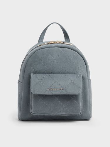 Charles & Keith - Sac à Dos Alva Matelassé à Poche Frontale - Charles & Keith - Modalova