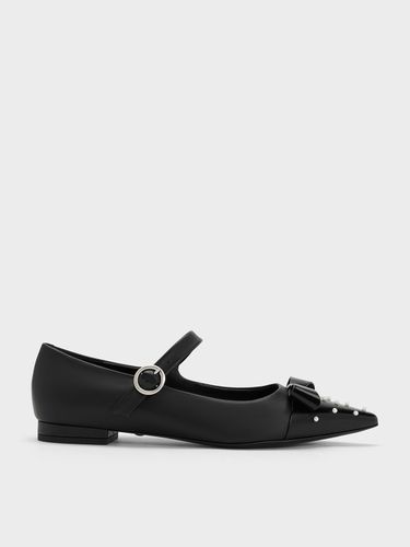 Charles & Keith - Mary Jane en cuir orné de perles et d'un nœud - Charles & Keith - Modalova