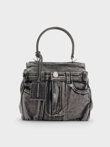 Charles & Keith - Sac à anse supérieure Arita style jean denim - Charles & Keith - Modalova