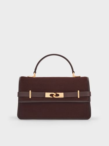 Charles & Keith - Sac à main en suède recyclé à boucle Arlet - Charles & Keith - Modalova
