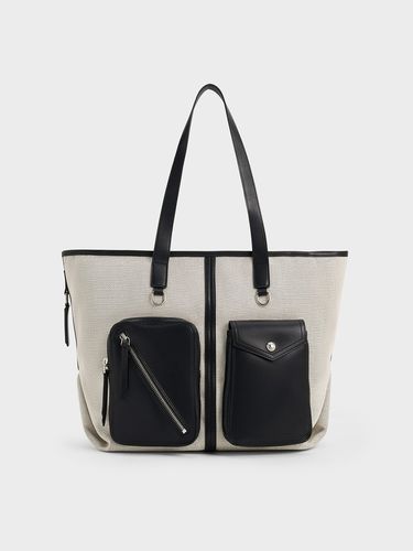 Charles & Keith - Sac cabas multi-poches Thora en toile - Charles & Keith - Modalova