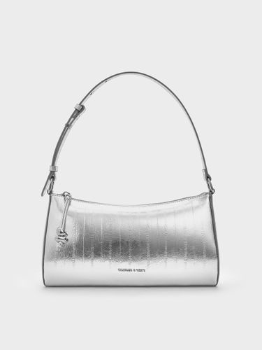 Charles & Keith - Sac à bandoulière métallisé effet anguille à détails sculptés Augustine - Charles & Keith - Modalova