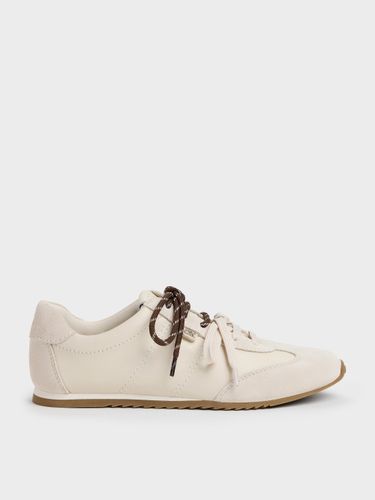 Charles & Keith - Baskets Jace en cuir et daim - Charles & Keith - Modalova