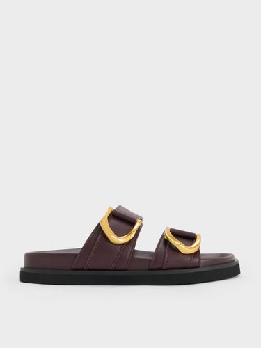 Charles & Keith - Claquette en cuir Gabine à boucle - Charles & Keith - Modalova