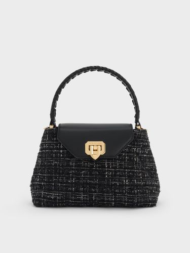 Charles & Keith - Sac à main en tweed matelassé à anse tressée Cressida - Charles & Keith - Modalova