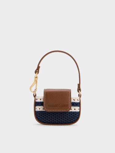Charles & Keith - Micro pochette Ida en maille rayée - Charles & Keith - Modalova
